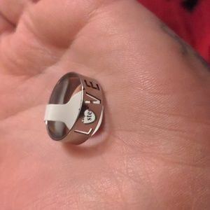 Love Ring NWT Stainless Steel Size 19 Women's Jewelry